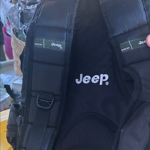 Jeep Backpack in Black and Pink